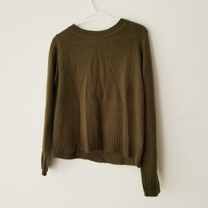 H&M olive knit sweater